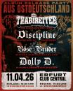 11.04.2026: Trabireiter, Discipline, Böse Brüder, Dolly D. im Club Central/ Erfurt